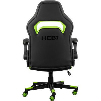 Крісло ігрове 2E Gaming Hebi Black/Green (2E-GC-HEB-BK)