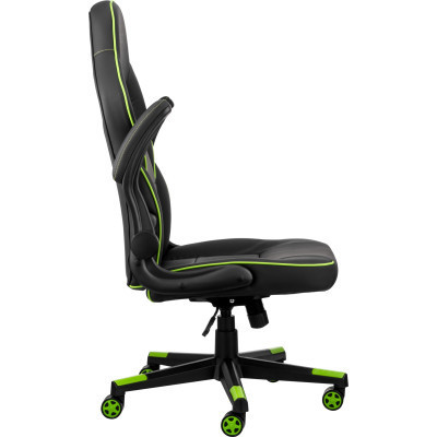 Крісло ігрове 2E Gaming Hebi Black/Green (2E-GC-HEB-BK)