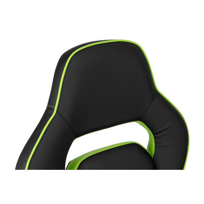 Крісло ігрове 2E Gaming Hebi Black/Green (2E-GC-HEB-BK)