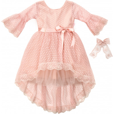 Плаття дитяче Tivido святкове з прикрасою (1866-128G-pink)