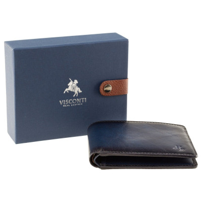 Гаманець Visconti AT58 Milo з RFID Burnish Blue (AT58 BLUE)
