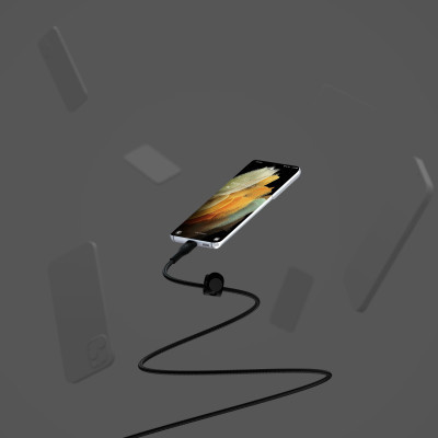 Дата кабель USB-C to USB-C 1.0m Belkin (CAB011BT1MBK)