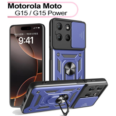 Чохол до мобільного телефона BeCover Military Motorola Moto G15 / G15 Power Blue (713531)