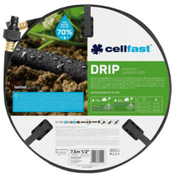 Шланг для поливу Cellfast DRIP для крапельного поливу, 1/2&quot;, 7.5м (19-001)