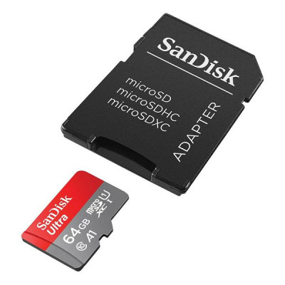 Карта пам&#039;яті SanDisk 64GB microSD class 10 UHS-I Ultra (SDSQUAB-064G-GN6MA)