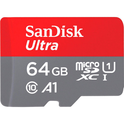 Карта пам&#039;яті SanDisk 64GB microSD class 10 UHS-I Ultra (SDSQUAB-064G-GN6MA)