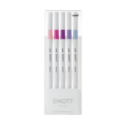 Лайнер UNI набір Emott Floral Color 0.4 мм 5 кольорів (PEM-SY/5C.07FC)