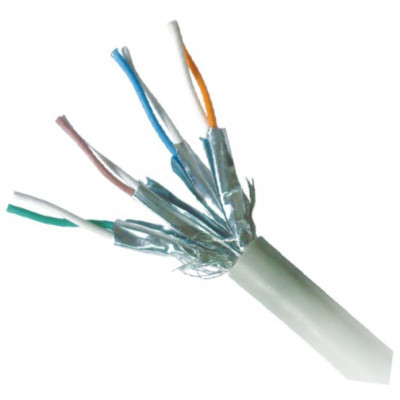 Патч-корд 1м S/FTP Cat 6A CU LSZH black Cablexpert (PP6A-LSZHCU-BK-1M)