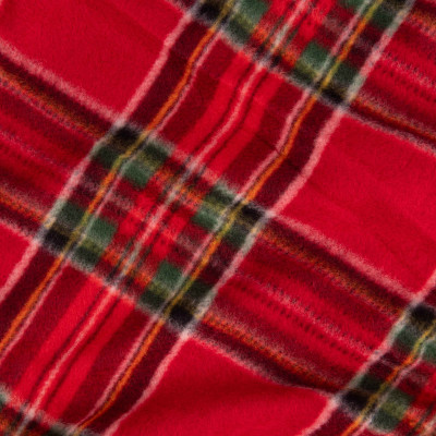 Плед Ardesto Christmas Fleece 130x160см, 100% поліестер, клітинка, червоний (ART0717PB)