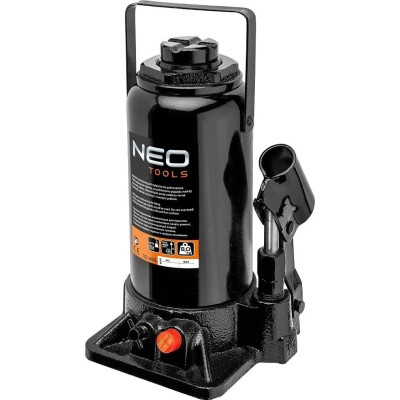 Домкрат Neo Tools гідравлічний пляшковий 15т, 230-460мм (10-455)