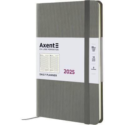 Тижневик Axent датований 2025 Partner Lines 145х210 мм, сірий (8815-25-03-A)