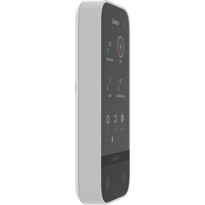 Клавіатура до охоронної системи Ajax KeyPad TouchScreen біла