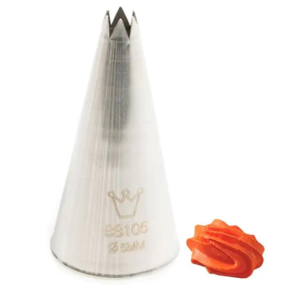 Кондитерська насадка Martellato Open Star 5 мм (BS 105)