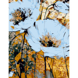 Картина по номерам Rosa Star Golden Flowers 2 35 х 45 см (4823098529859)