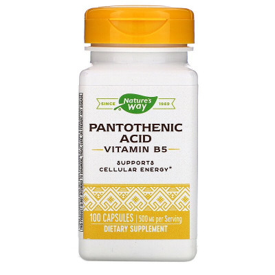 Вітамін Nature&#039;s Way ¶Пантотенова кислота, Pantothenic Acid, 250 мг, 100 капсул (NWY-40491)