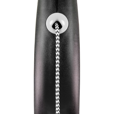 Повідок для собак Flexi Black Design М трос 5 м (чорний) (4000498033401)