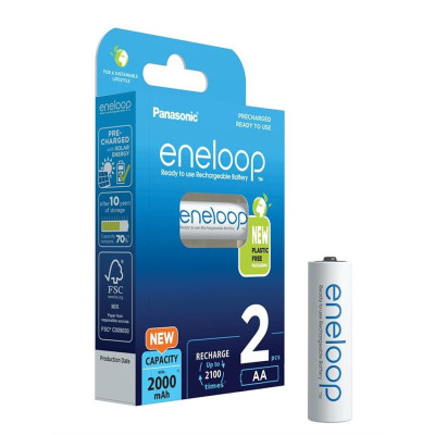 Акумулятор Panasonic Eneloop AA 2000mAh NI-MH * 2 (BK-3MCDE/2BE)