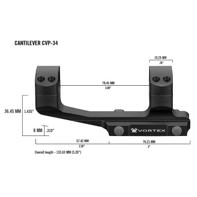 Кріплення для прицілу Vortex Pro 34mm Cantilever mount (CVP-34) (930350)