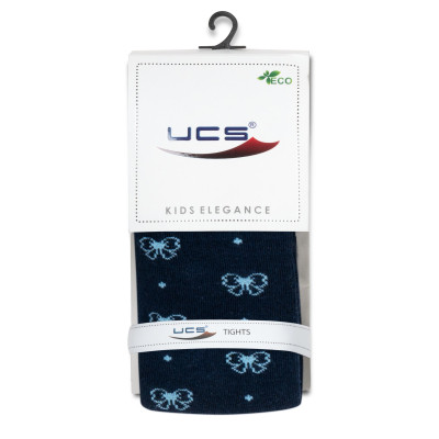 Колготки дитячі UCS Socks з бантиками (M0C0301-2438-7G-blue)