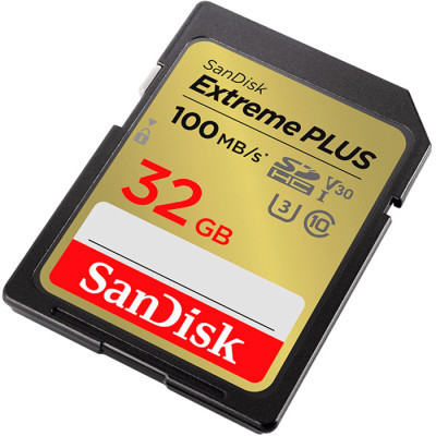Карта пам&#039;яті SanDisk 32GB SDXC class 10 Extreme PLUS (SDSDXWT-032G-GNCIN)