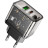 Зарядний пристрій HOCO N34 Dazzling dual-port Black (6931474799166)