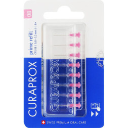 Щітки для міжзубних проміжків Curaprox Prime Refill CPS 08 D 0.8 - 3.2 мм Без тримача 8 шт. (7612412426533)