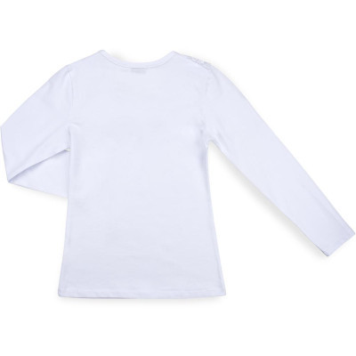 Кофта дитяча Matilda з мереживною оборкою (8430-164G-white)