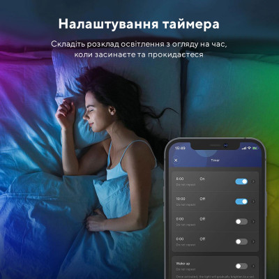Світлодіодна стрічка Govee RGB Smart Wi-Fi + Bluetooth LED Strip Lights 10м Білий (H61103A1)