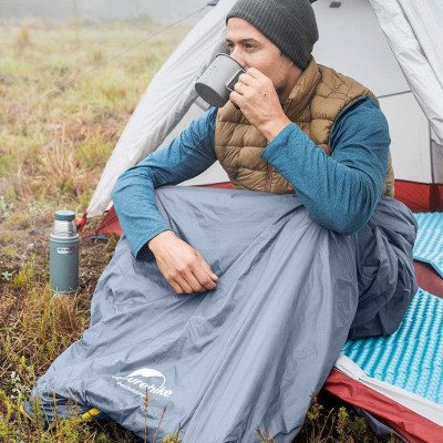 Спальний мішок Naturehike Summer надлегкий LW180 NH21MSD09 R (15C) M Light Green (6927595777930-R)