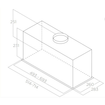 Витяжка кухонна Elica CT23 GR/A/52