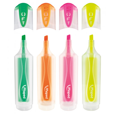 Набір маркерів Maped набір Fluo Peps Ultra Soft Transparent 1-5 мм 4 шт (MP.745947)