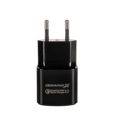 Зарядний пристрій Grand-X Quick Charge QС3.0, + cable USB -&gt; Type C 1m (CH-550TC)