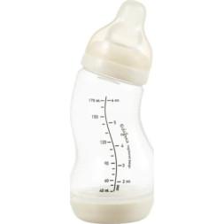Пляшечка для годування Difrax S-bottle Natural із силіконовою соскою, 170 мл (705 Popcorn)