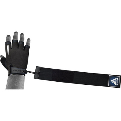 Рукавички для фітнесу RDX T2 Half Blue L (WGA-T2HU-L)