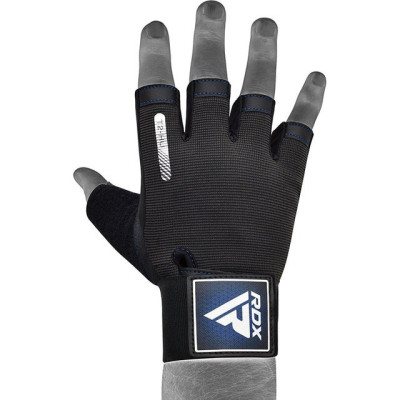 Рукавички для фітнесу RDX T2 Half Blue L (WGA-T2HU-L)