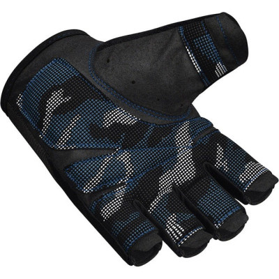 Рукавички для фітнесу RDX T2 Half Blue L (WGA-T2HU-L)