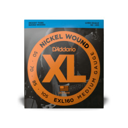Струни для гітари D'Addario XL Nickel Wound Bass Medium (50-105) (EXL160)