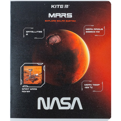 Зошит Kite NASA 24 аркушів, клітинка (NS24-238)