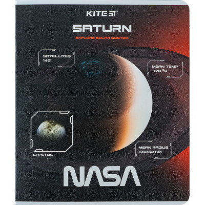 Зошит Kite NASA 24 аркушів, клітинка (NS24-238)