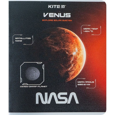 Зошит Kite NASA 24 аркушів, клітинка (NS24-238)