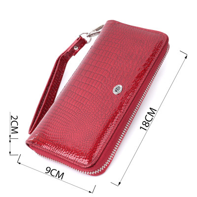 Гаманець ST Leather З натуральної шкіри Червоний (22677)