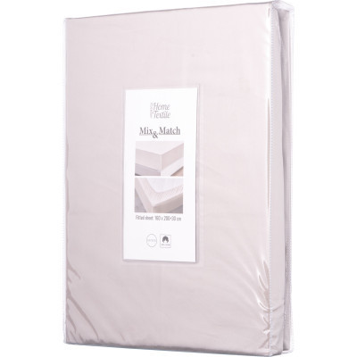 Простирадло Ardesto на резинці Mix&amp;Match сатин 160х200+30 см айворі (ART1620FSC)