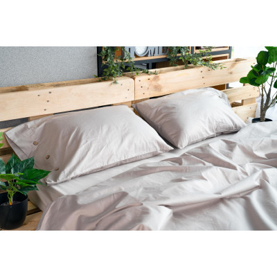 Простирадло Ardesto на резинці Mix&amp;Match сатин 160х200+30 см айворі (ART1620FSC)