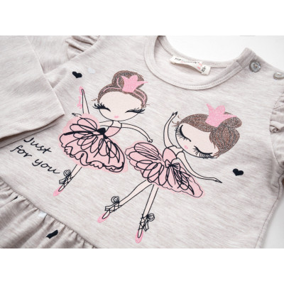 Плаття дитяче POP FASHION з балеринками (6711-92G-beige)