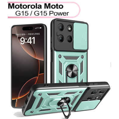 Чохол до мобільного телефона BeCover Military Motorola Moto G15 / G15 Power Dark Green (713532)