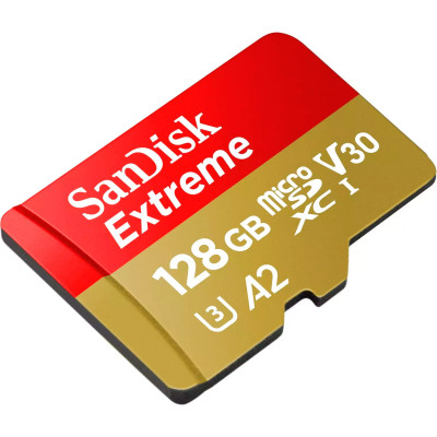 Карта пам&#039;яті SanDisk 128GB microSD class 10 UHS-I Extreme For Action Cams and Dro (SDSQXAA-128G-GN6AA)