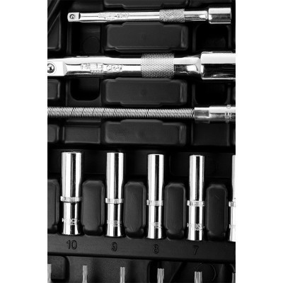 Набор инструментов Neo Tools 94шт, 1/2&quot;, 1/4&quot;, CrV, кейс (10-062)