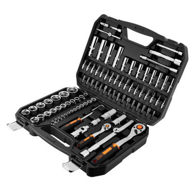 Набор инструментов Neo Tools 94шт, 1/2&quot;, 1/4&quot;, CrV, кейс (10-062)