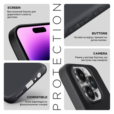 Чохол до мобільного телефона Armorstandart Matte Slim Fit Motorola G24 Power Camera cover Black (ARM73877)