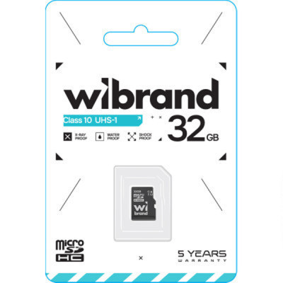 Карта пам&#039;яті Wibrand 32GB mictoSD class 10 (WICDHU1/32GB)